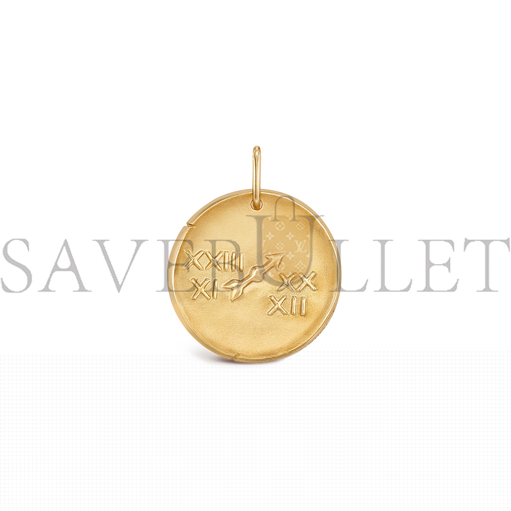 VAN CLEEF ARPELS ZODIAQUE MEDAL SAGITTARII (SAGITTARIUS) - YELLOW GOLD  VCARP7SP00